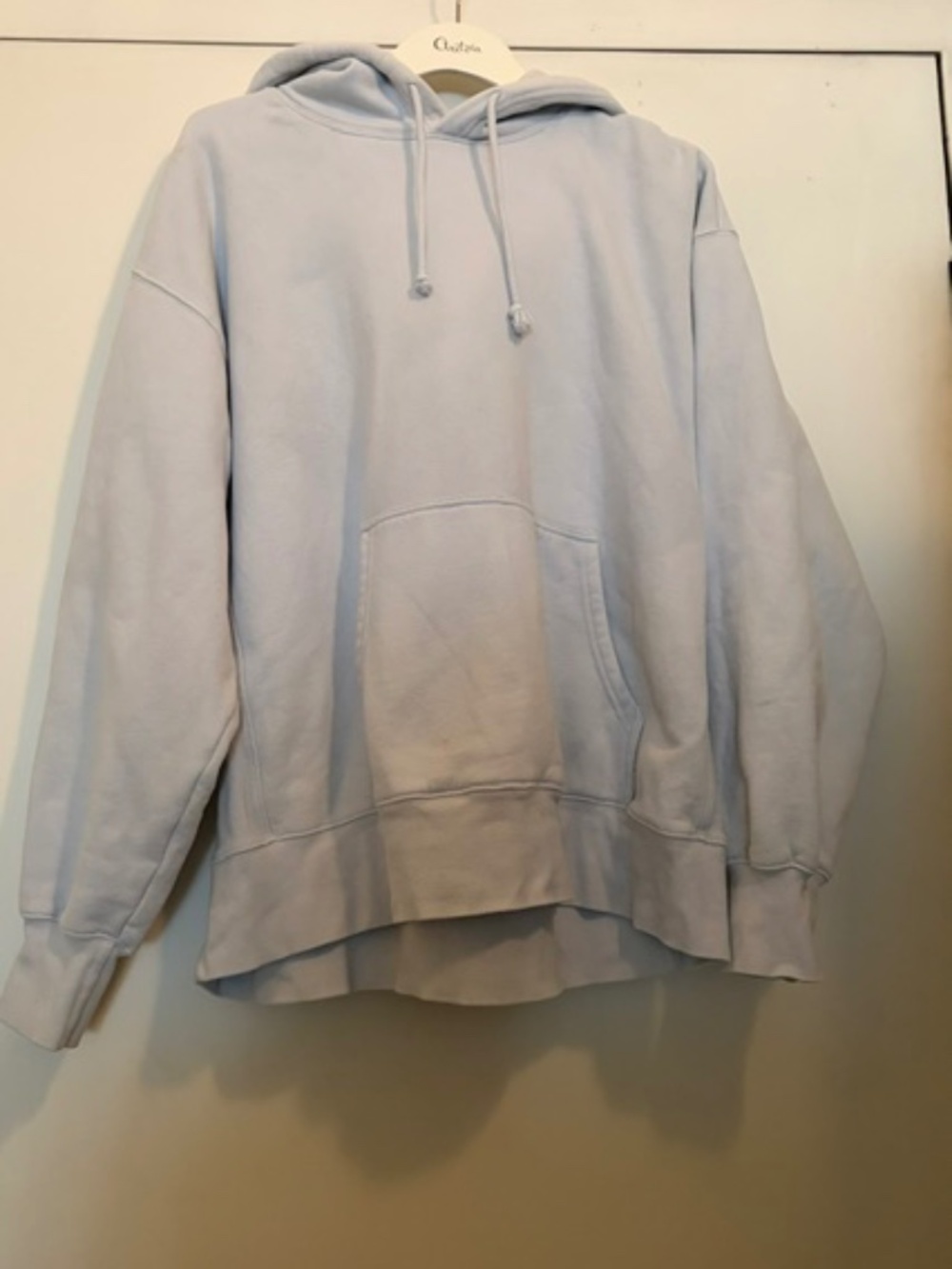 TNA Aritzia Light Blue Brushed Cotton Hoodie